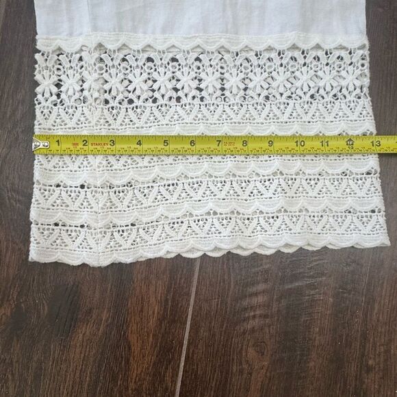 Chico’s Crochet Hem Linen Pants – Optic White – Size O (Regular)✨ - Picture 8 of 16